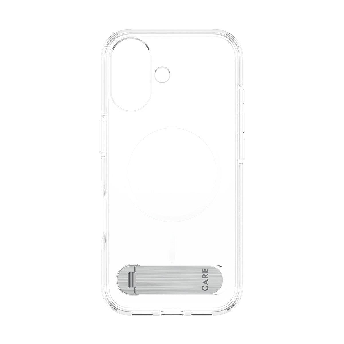 CARE by PanzerGlass® Feature Case Transparent m. Kickstand & MagSafe iPhone 17